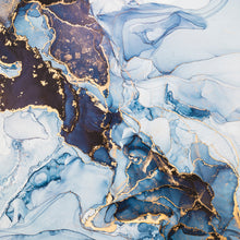 Lade das Bild in den Galerie-Viewer, Aluminiumbild gebürstet Fluid Art Ocean Quadrat
