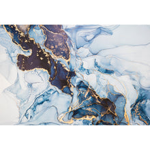 Lade das Bild in den Galerie-Viewer, Aluminiumbild gebürstet Fluid Art Ocean Querformat

