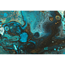 Lade das Bild in den Galerie-Viewer, Acrylglasbild Fluid Art Smaragd Querformat
