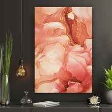 Lade das Bild in den Galerie-Viewer, Spannrahmenbild Fluid Art Sweet Orange Hochformat
