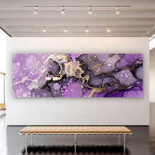 Lade das Bild in den Galerie-Viewer, Aluminiumbild Fluid Art Violet Dream Panorama
