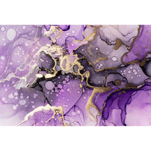 Lade das Bild in den Galerie-Viewer, Leinwandbild Fluid Art Violet Dream Querformat
