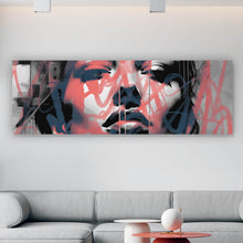 Lade das Bild in den Galerie-Viewer, Aluminiumbild Frau Graffiti Modern Art Panorama
