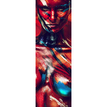Lade das Bild in den Galerie-Viewer, Poster Frau mit abstraktem Bodypaint Panorama Hoch
