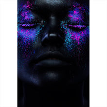 Lade das Bild in den Galerie-Viewer, Poster Frauenportrait Neon No.3 Hochformat
