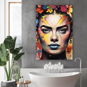 Aluminiumbild Frida Abstrakt No.1 Hochformat