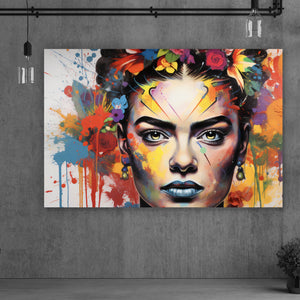 Spannrahmenbild Frida Abstrakt No.1 Querformat