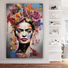 Lade das Bild in den Galerie-Viewer, Leinwandbild Frida Abstrakt Hochformat
