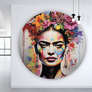 Aluminiumbild gebürstet Frida Abstrakt Kreis