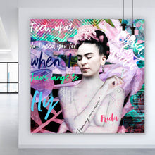Lade das Bild in den Galerie-Viewer, Poster Frida Pop Art Quadrat
