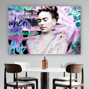 Spannrahmenbild Frida Pop Art Querformat