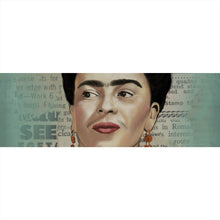 Lade das Bild in den Galerie-Viewer, Aluminiumbild Frida Vintage Portrait Panorama
