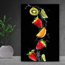 Lade das Bild in den Galerie-Viewer, Leinwandbild Frische Früchte Hochformat
