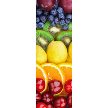 Lade das Bild in den Galerie-Viewer, Aluminiumbild Frische Früchte sortiert Panorama Hoch
