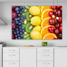Lade das Bild in den Galerie-Viewer, Acrylglasbild Frische Früchte sortiert Querformat
