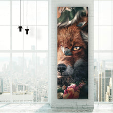 Lade das Bild in den Galerie-Viewer, Poster Fuchs im Blütenwald Panorama Hoch
