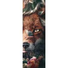 Lade das Bild in den Galerie-Viewer, Spannrahmenbild Fuchs im Blütenwald Panorama Hoch
