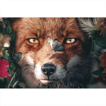 Lade das Bild in den Galerie-Viewer, Aluminiumbild Fuchs im Blütenwald Querformat
