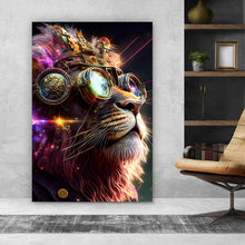 Lade das Bild in den Galerie-Viewer, Poster Galaktischer Fantasie Löwe Hochformat
