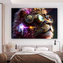 Lade das Bild in den Galerie-Viewer, Poster Galaktischer Fantasie Löwe Querformat
