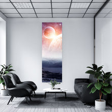 Lade das Bild in den Galerie-Viewer, Spannrahmenbild Weltraumplaneten und Natur Panorama Hoch
