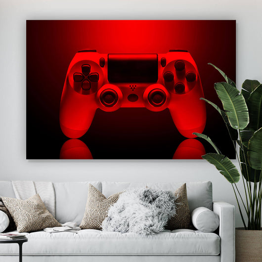 Poster Game Controller Rot Querformat
