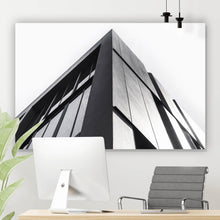 Lade das Bild in den Galerie-Viewer, Aluminiumbild gebürstet Gebäude Moderne Architektur Querformat
