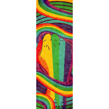 Lade das Bild in den Galerie-Viewer, Acrylglasbild Geballte Faust Regenbogenfarben Panorama Hoch
