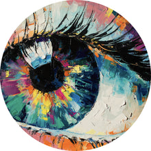 Lade das Bild in den Galerie-Viewer, Aluminiumbild Gemälde Abstraktes Auge Kreis
