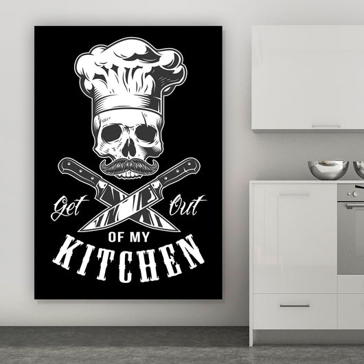 Poster Get out of my kitchen Hochformat