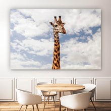 Lade das Bild in den Galerie-Viewer, Leinwandbild Giraffe in Kenia Querformat
