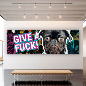 Poster Give A Fuck Dog Panorama