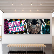 Lade das Bild in den Galerie-Viewer, Aluminiumbild Give A Fuck Dog Panorama
