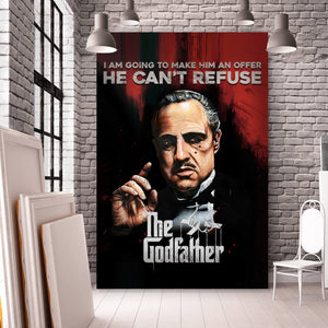 Poster Godfather der Pate Portrait Hochformat