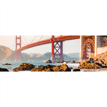 Lade das Bild in den Galerie-Viewer, Leinwandbild Golden Gate Bridge Panorama
