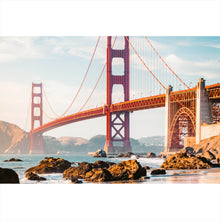 Lade das Bild in den Galerie-Viewer, Leinwandbild Golden Gate Bridge Querformat
