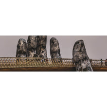 Lade das Bild in den Galerie-Viewer, Aluminiumbild Goldene Brücke Vietnam Panorama
