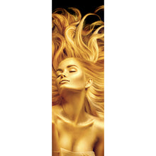 Lade das Bild in den Galerie-Viewer, Aluminiumbild Goldene Frau No.1 Panorama Hoch
