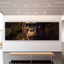 Lade das Bild in den Galerie-Viewer, Aluminiumbild Gorilla im Anzug Digital Art Panorama
