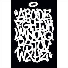 Lade das Bild in den Galerie-Viewer, Acrylglasbild Graffiti Alphabet Hochformat
