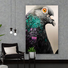 Lade das Bild in den Galerie-Viewer, Poster Graue Taube Hochformat
