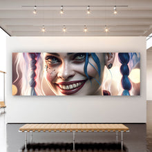 Lade das Bild in den Galerie-Viewer, Aluminiumbild gebürstet Crazy Harley Digital Art No.1 Panorama
