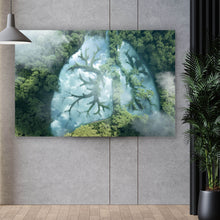 Lade das Bild in den Galerie-Viewer, Aluminiumbild Grüne Lunge des Planeten Querformat
