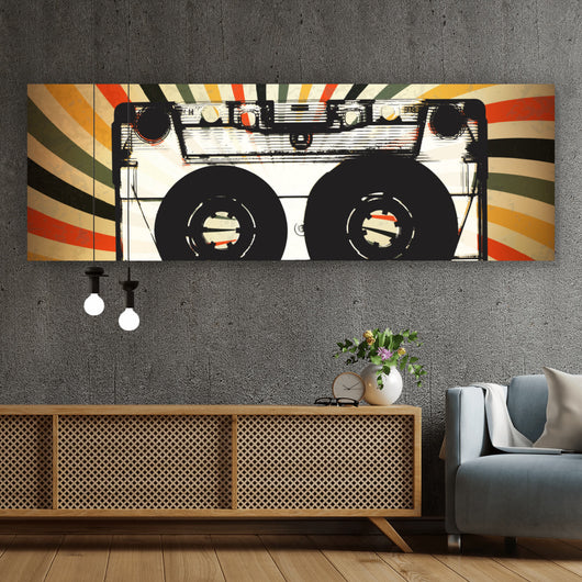 Poster Grunge Kassette Panorama