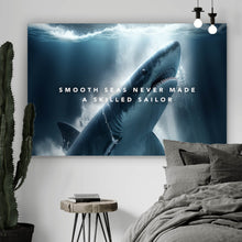 Lade das Bild in den Galerie-Viewer, Poster Haifisch mit Spruch Querformat
