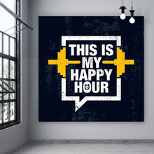 Lade das Bild in den Galerie-Viewer, Aluminiumbild gebürstet Happy Hour Quadrat
