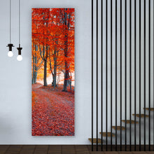 Lade das Bild in den Galerie-Viewer, Poster Herbstmorgen im Wald Panorama Hoch
