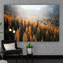 Lade das Bild in den Galerie-Viewer, Spannrahmenbild Herbstwald No.1 Querformat
