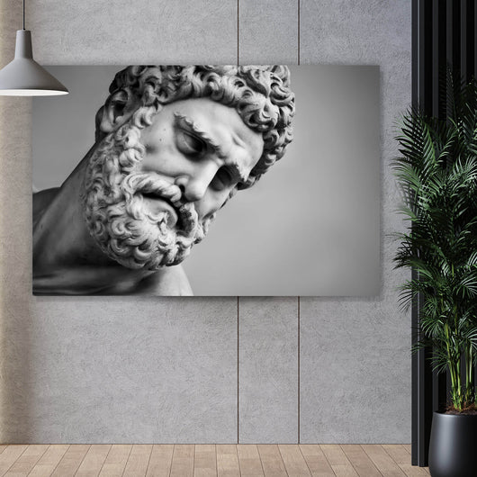 Aluminiumbild Hercules Skulptur in Florenz Querformat