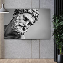 Lade das Bild in den Galerie-Viewer, Aluminiumbild gebürstet Hercules Skulptur in Florenz Querformat
